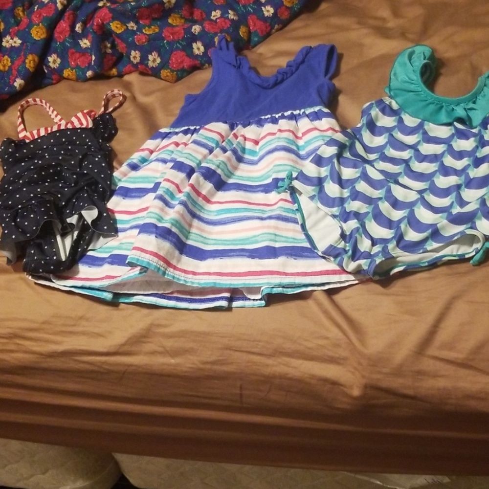 Gymboree bathing suits and dress size 2T